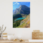 Grinnell Lake en Angel Wing Mountain Poster (Keuken)