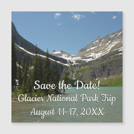 Grinnell Lake in het Nationaal Park Glacier (Voorkant)