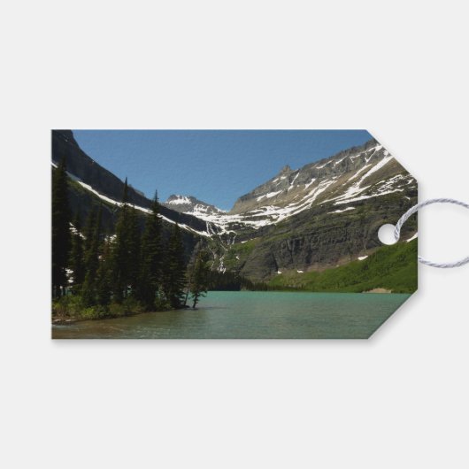 Grinnell Lake in het Nationaal Park Glacier Cadeaulabel (Voorkant (Horizontaal))