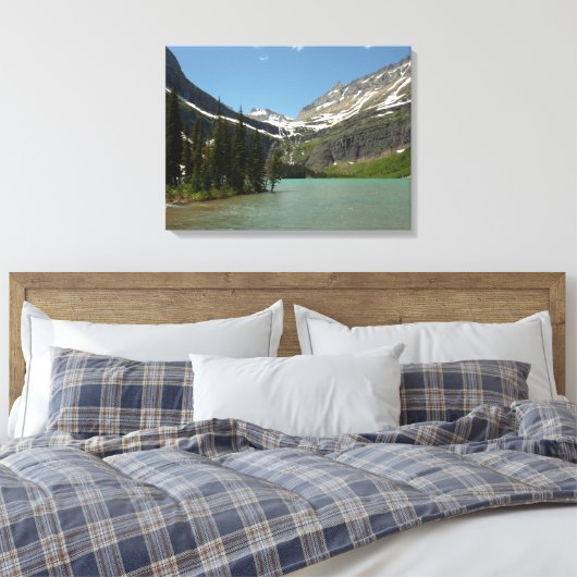 Grinnell Lake in het Nationaal Park Glacier Canvas Afdruk (Insitu (Slaapkamer))