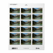 Grinnell Lake in het Nationaal Park Glacier Etiket (Full Sheet)