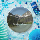 Grinnell Lake in het Nationaal Park Glacier Papieren Bordje (Feest)