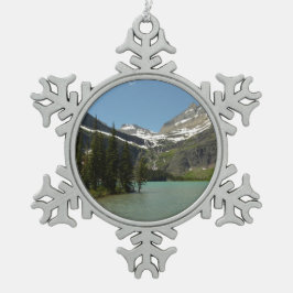 Grinnell Lake in het Nationaal Park Glacier Tin Sneeuwvlok Ornament