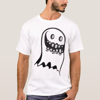 Grinnende Geest Halloween Griezelig Glimlach Desig T-shirt