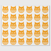 Grinning Emoji Cat Cadeaupapier (Vlak)