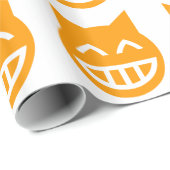 Grinning Emoji Cat Cadeaupapier (Rol Hoek)