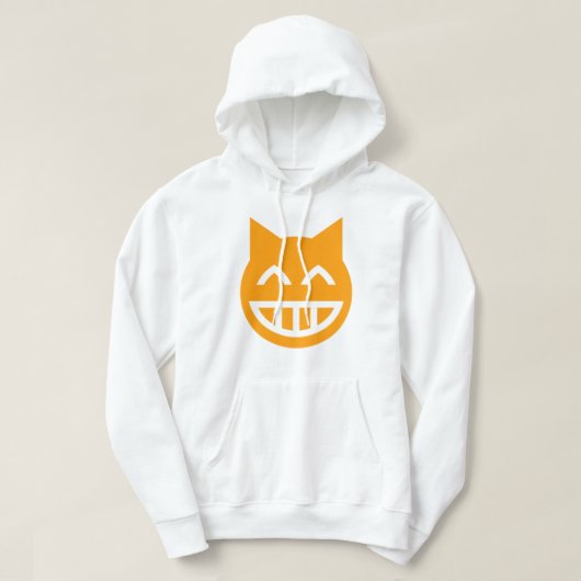 Grinning Emoji Cat Hoodie (Design voorkant)
