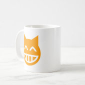 Grinning Emoji Cat Koffiemok (Voorkant links)