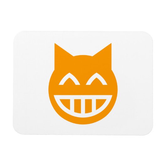 Grinning Emoji Cat Magneet (Horizontaal)