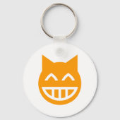 Grinning Emoji Cat Sleutelhanger (Voorkant)