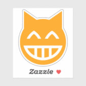 Grinning Emoji Cat Sticker (Vel)