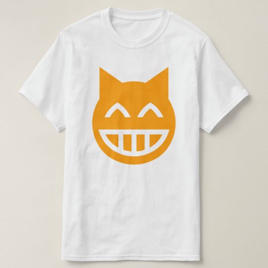 Grinning Emoji Cat T-shirt (Design voorkant)