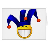Grinning Emoji Jester (Voorkant Horizontaal)