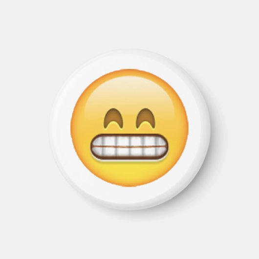 Grinning - Emoji Magneet (Voorkant)