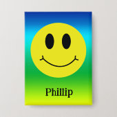 Grinning Face Classic Gepersonaliseerd Button (Voorkant)