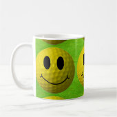 Grinning Face Golf Ball Koffiemok (Links)