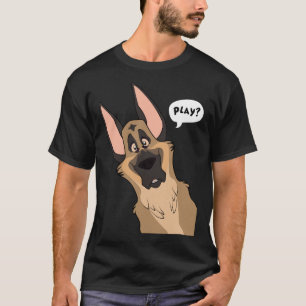 Grinning German Shepherd Dog T-shirt