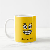 Grinning Gezicht met Open Ogen Koffie Mok (Links)