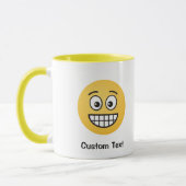 Grinning gezicht met open ogen Mok (Links)