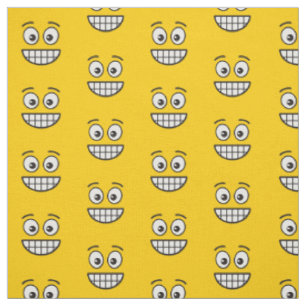 Grinning Gezicht met Open Ogen Stof