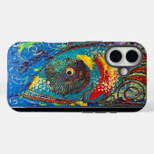 Grinning Grouper iPhone case (Achterkant (horizontaal))