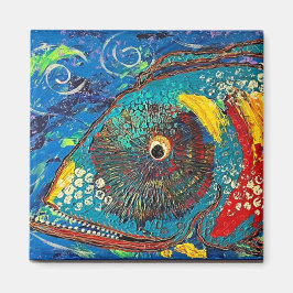 Grinning Grouper vismagneet Magneet