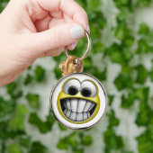 Grinning Happy Face Sleutelhanger (Hand)