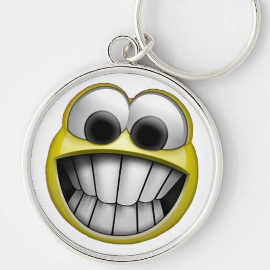 Grinning Happy Face Sleutelhanger (Voorkant)