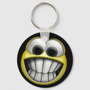 Grinning Happy Face Sleutelhanger