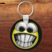 Grinning Happy Face Sleutelhanger (Voorkant)