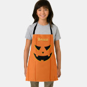Grinning Jack O' Lantaarn Pompoen Halloween Kinder Schort (Insitu)