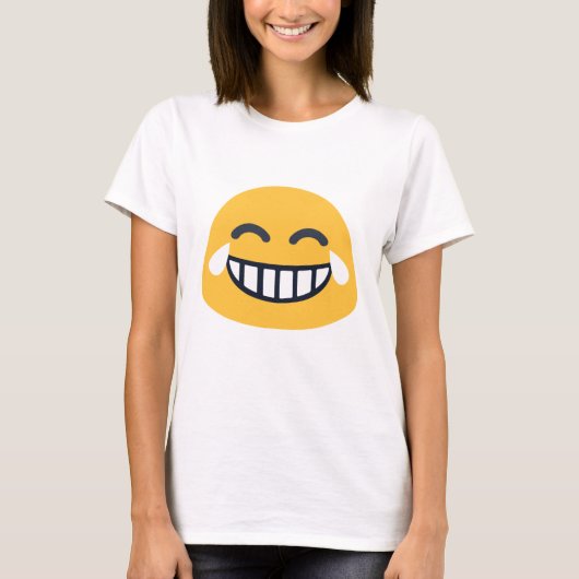 Grinning Joy Emoji T-shirt (Voorkant)