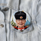 Grinning Moskou Mitch McConnell Ronde Button 4,0 Cm (In situ)