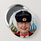 Grinning Moskou Mitch McConnell Ronde Button 4,0 Cm (Voorkant /achterkant)