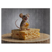 Grinning Mouse en kaas Snijplank (Voorkant)