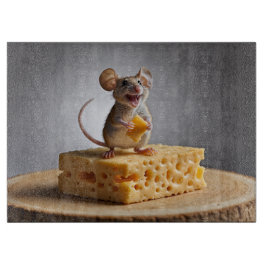 Grinning Mouse en kaas Snijplank