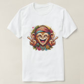 Grinning Peace Monkey Men's T-Shirt (Design voorkant)