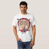 Grinning poker pig t-shirt (Voorkant volledig)
