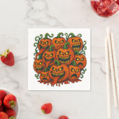 Grinning Pumpkin Halloween Servet (Insitu)