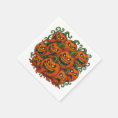 Grinning Pumpkin Halloween Servet (Hoek)