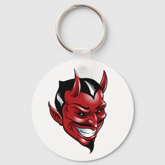 Grinning Red Devil Sleutelhanger (Voorkant)
