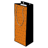 Grinning Skull Halloween Party Wijn Cadeautas (Achterkant Gekanteld)