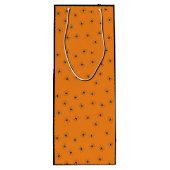 Grinning Skull Halloween Party Wijn Cadeautas (Achterkant)