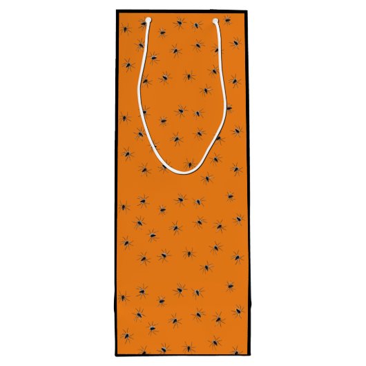 Grinning Skull Halloween Party Wijn Cadeautas (Achterkant)