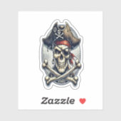 Grinning Skull in Top Hat Sticker (Vel)