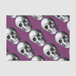 Grinning Skull Tissue Paper Paarse Tissuepapier
