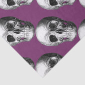 Grinning Skull Tissue Paper Paarse Tissuepapier (Detail)