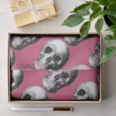 Grinning Skull Tissue Paper Roze Tissuepapier (Geschenk)