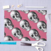 Grinning Skull Tissue Paper Roze Tissuepapier (Craft)