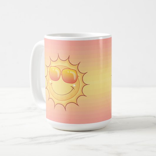 Grinning Sun Koffiemok (Voorkant links)